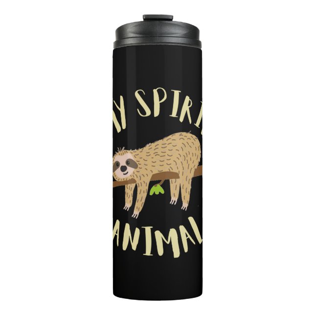 sloth my spirit animal thermal tumbler (Front)