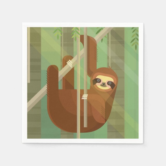 Sloth Napkin (Front)