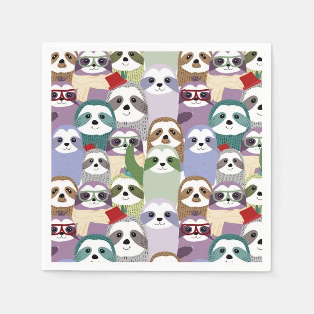 Sloth Napkin (Front)