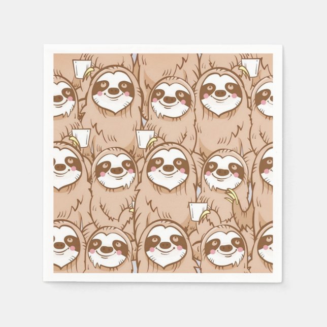 Sloth Napkin (Front)