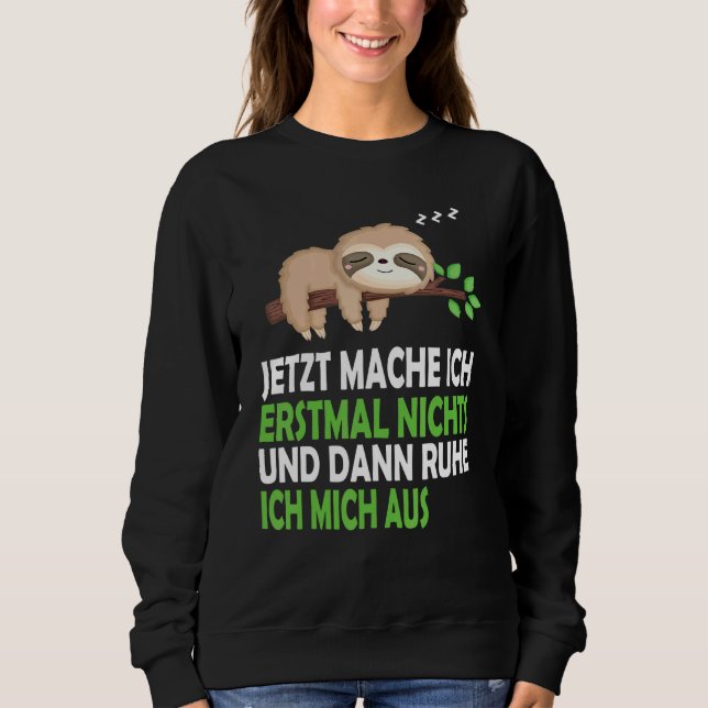Sloth Nightdress Sleep Pyjamas Sweatshirt (Front)