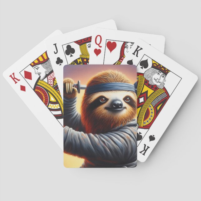 Sloth Ninja Playing Cards (Back)