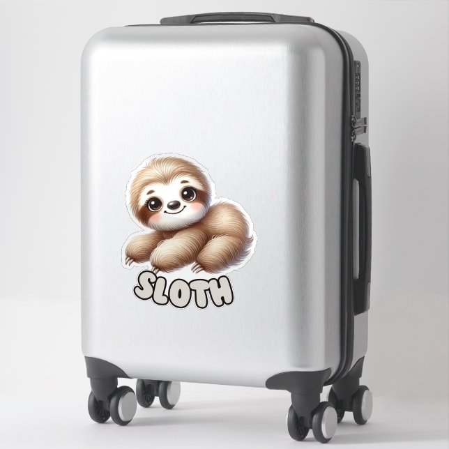 SLOTH - NURSERY STICKER (Suitcase)