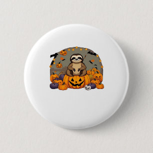 Sloth-o-ween Classic T-Shirt 6 Cm Round Badge