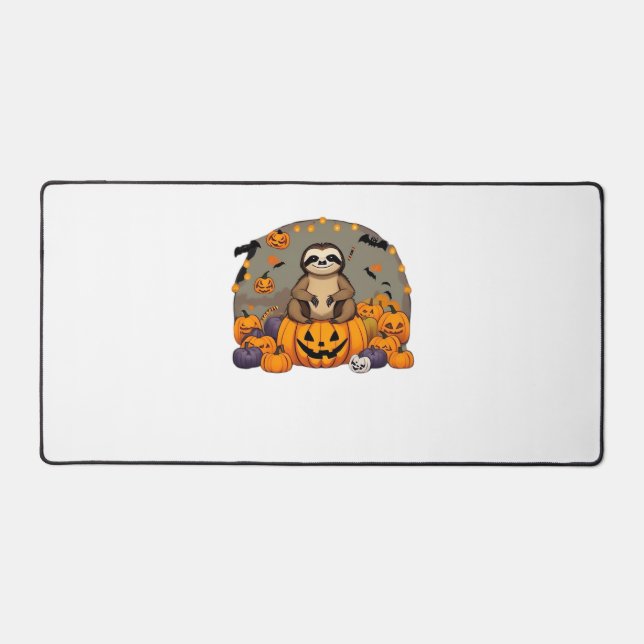Sloth-o-ween Classic T-Shirt Desk Mat (Front)