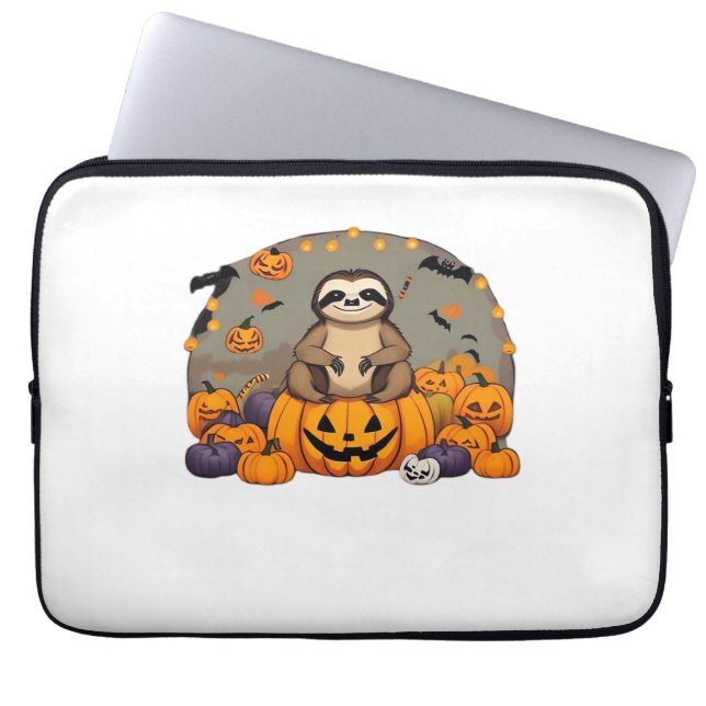 Sloth-o-ween Classic T-Shirt Laptop Sleeve (Front)