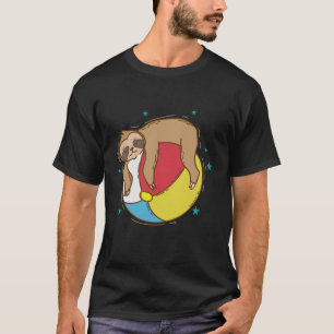 Sloth on a Beach Ball lazy T-Shirt