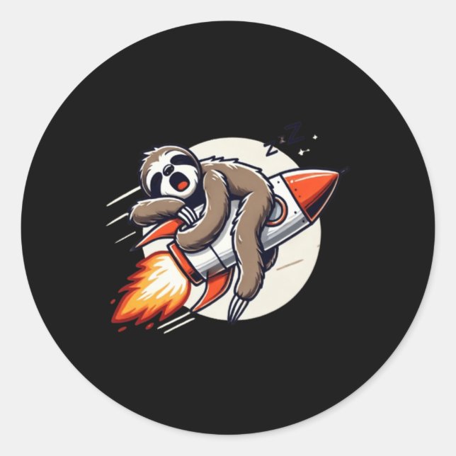 Sloth On A Rocket Speed Doesn’t Sticker  (Front)