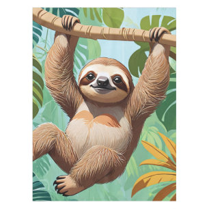 Sloth on a Tree Tablecloth