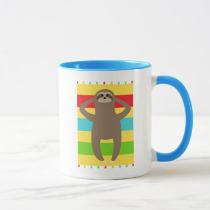Sloth On The Beach Mug
