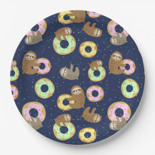 Sloth Paper Plate