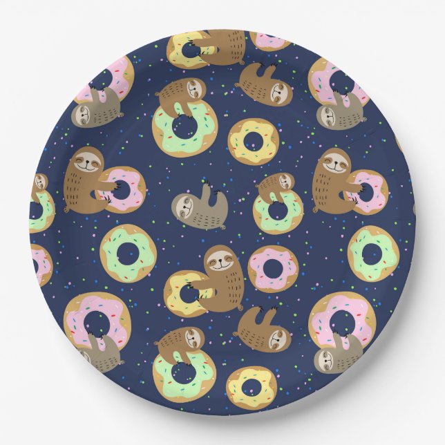 Sloth Paper Plate (Front)