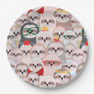 Sloth Paper Plate