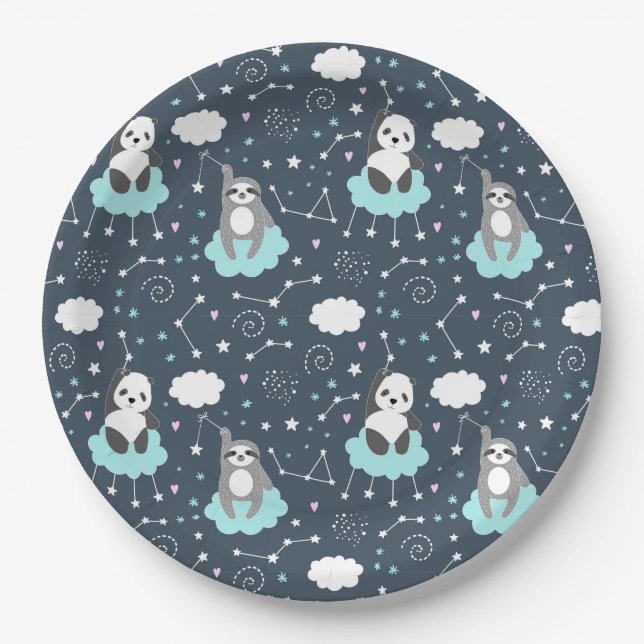 Sloth Paper Plate (Front)