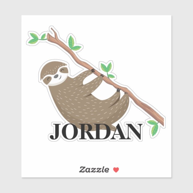 Sloth Personalised name (Sheet)