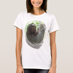 Sloth Photo Design Ladies Fitted T-Shirt