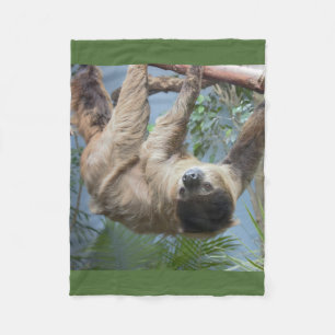Sloth Photo Fleece Blanket