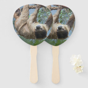 Sloth Photo Hand Fan