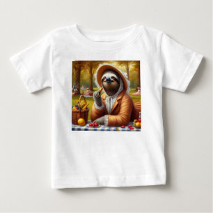 Sloth Picnic Baby T-Shirt