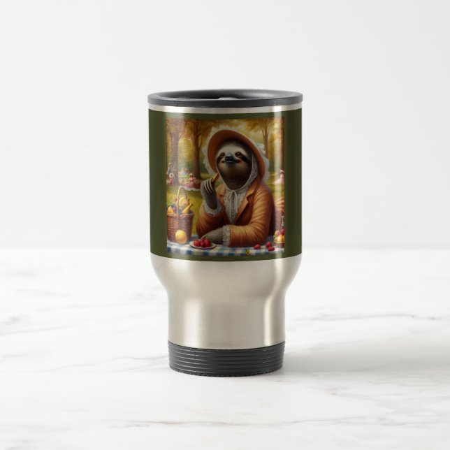 Sloth Picnic Travel Mug (Center)