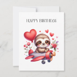 Sloth Pilot Birthday