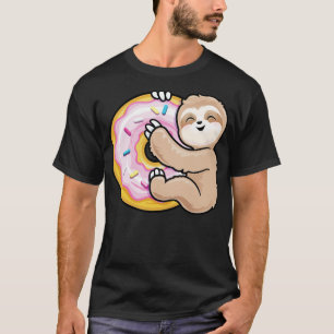 Sloth Pink Doughnut T-Shirt