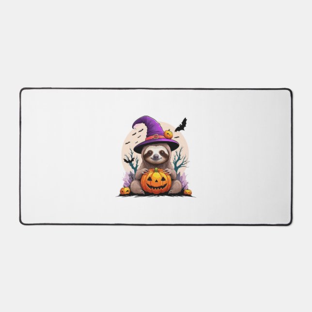 Sloth Pink Hat Halloween Desk Mat (Front)