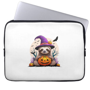 Sloth Pink Hat Halloween Laptop Sleeve