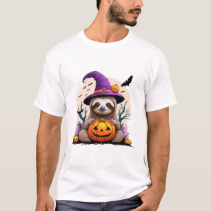 Sloth Pink Hat Halloween T-Shirt