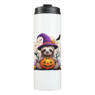 Sloth Pink Hat Halloween Thermal Tumbler