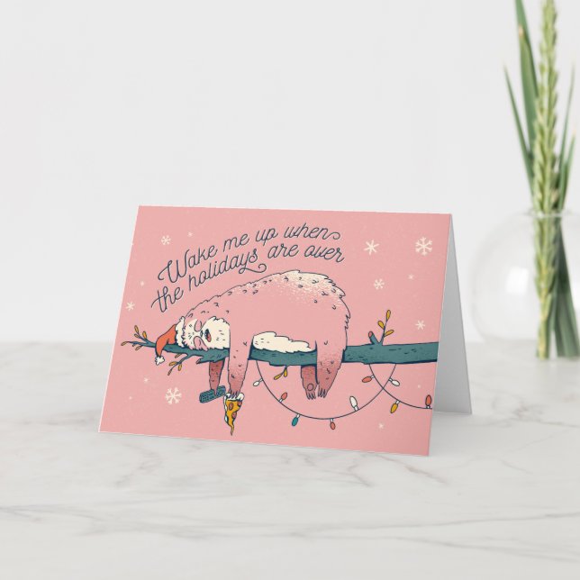 Sloth Pizza Christmas Holiday (Front)