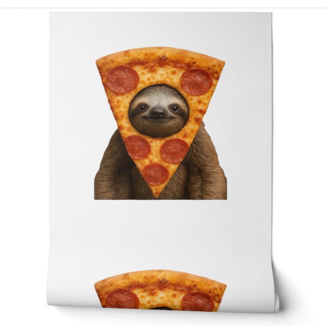 Sloth pizza funny weird prank meme cute happy chri wallpaper (Unrolling)