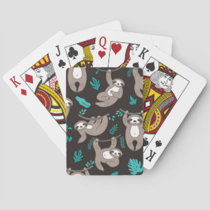 Sloth playing cards