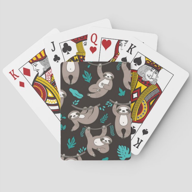 Sloth playing cards (Back)