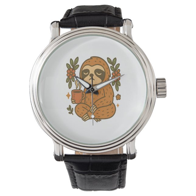 Sloth Playing Guitar Watch (Front)