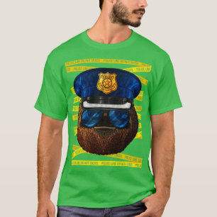 Sloth Police Officer Policeman Funny Police Lazy A T-Shirt