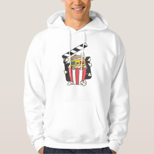 Sloth Popcorn Time Funny Animals Eating Movies Hoodie