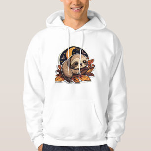 sloth pumpkin Halloween sticker style 2 Classic T- Hoodie