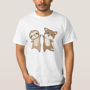 Sloth Puppy Dog Animal Lovers Children T-Shirt