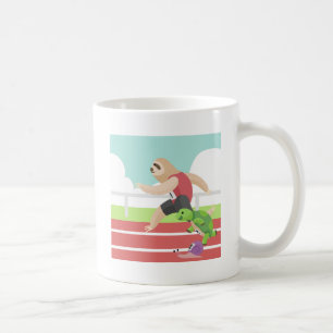 sloth race coffee mug
