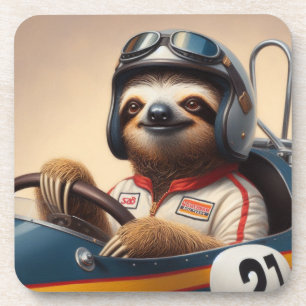 Sloth Racecar Driver Coaster