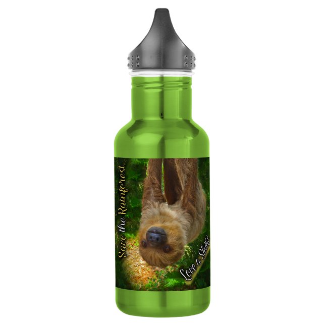 Sloth Rainforest Water Bottle (Left)