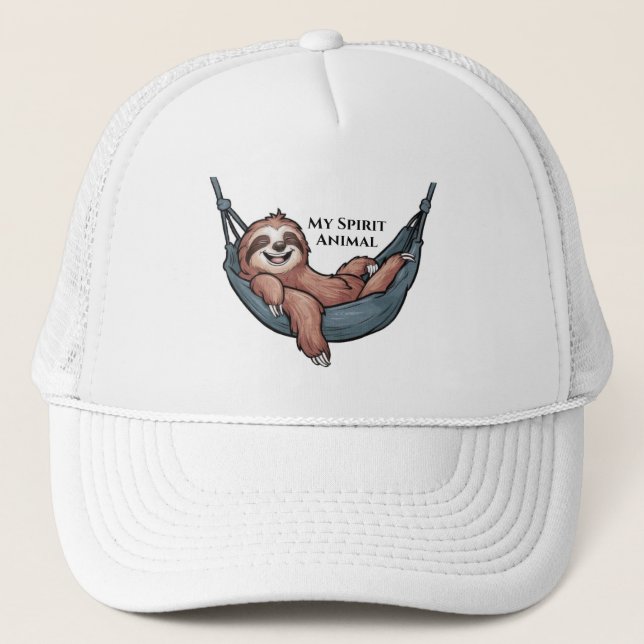 Sloth Relaxing Hat (Front)
