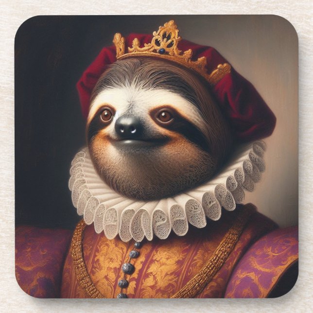 Sloth Renaissance King Coaster (Front)