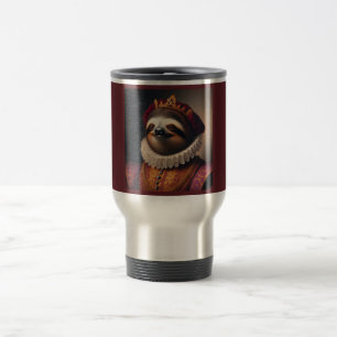 Sloth Renaissance King Travel Mug
