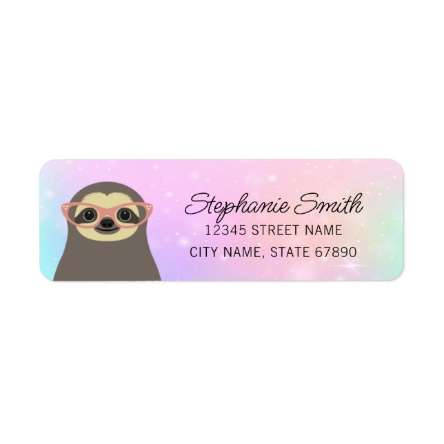 Sloth Return Address Labels (Front)