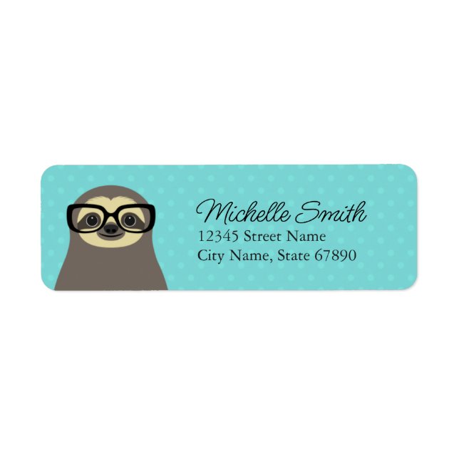 Sloth Return Address Labels (Front)