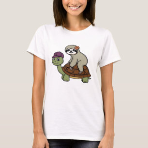 Sloth riding a turtle Classic T-Shirt