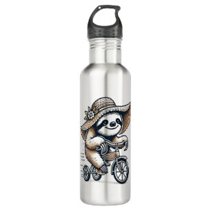 Sloth Riding Bike 710 Ml Water Bottle