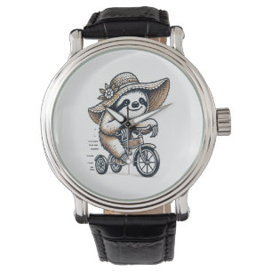 Sloth Riding Bike Watch